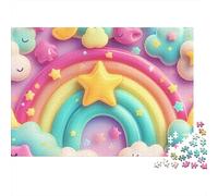 Rainbow Star 1000 Piece Jigsaw Puzzle Paper for Adults Night Sky Relaxation 70x50cm/1000pcs
