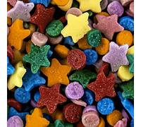 Rainbow Star Confetti Sugar Sprinkles Cake Decorations Bright Rainbow Sprinkles Edible Decorations Cake Topper Celebration Rainbow Star Confetti Sprinkles 60g