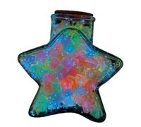 Rainbow Star Origami Papers with Glass Wishing Fluorescent Star Product, Wishing O Finished Star