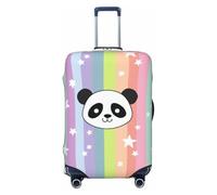 Rainbow Star Panda Elastic Travel Luggage Cover Suitcase Protector, Print Suitcase Baggage Cover Anti-Scratch
