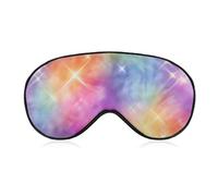 Rainbow Starry Lights Sleep Eye Mask Night Shade Cover Soft Adjustable for Travel Naps