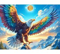 Rainbow Starry Sky Bald Eagle 300 Pc Classic Jigsaw Puzzle Vibrant Fantasy Animals Puzzle for Adults Hard Challenging Hobby Home Decor Poster High-grade Rigid Cardboard 300 PCS/40x28cm