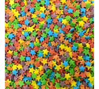 Rainbow Stars Bright Sprinkles - 75g of Edible Mini Multi-Coloured Cake Sprinkles Sugar Stars Cupcake Toppers Decorations