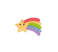 Rainbow Stars Pop It Fidget Toy Loud Quiet Sides Bubbles
