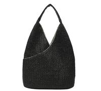Rainbow Straw Shoulder Bag for Women Colorful Striped Slouchy Hobo Bag Large Woven Beach Tote Bag Summer Purse