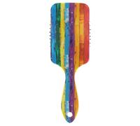 Rainbow Striped antistatic hair brush men Designed scalp massaging for short hair with Ergonomic handle cepillo para cabello