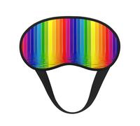 Rainbow Striped Sleep Mask 100% Light Blocking Eye Mask for Sleeping, Sleep Mask for Unisex for Travel/Nap