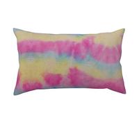 Rainbow Stripes Print Home Short Plush Pillowcase, Soft Cozy Body Pillow Cover 91Ã-50cm With Hidden Zipper 91Ã-50cm