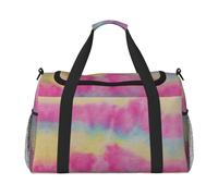 Rainbow Stripes Travel Duffel Bag Weekend Bag Weekender Overnight Carry On Hand Bag Workout Sport Hospital
