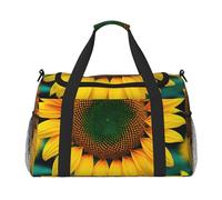 Rainbow Sunflower Print Travel Hand Travel Bag Weekender Overnight Carry On Tote Foldable Crossbody Bag