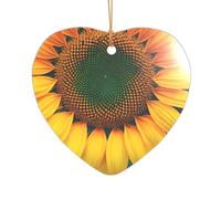Rainbow Sunflower Print Wedding Gift Ideas for Couples, A Just Married Acrylic Christmas Tree Ornament