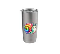 Rainbow Sunglasses Cute Snail Stainless Steel Insulated Tumbler