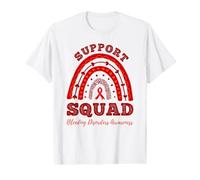 Rainbow Support Squad Bleeding Disorders Awareness Value Graphic T-Shirt