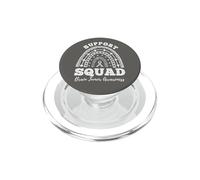 Rainbow Support Squad Brain Tumor Awareness PopSockets PopGrip for MagSafe