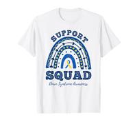 Rainbow Support Squad Down Syndrome Awareness Value Graphic T-Shirt