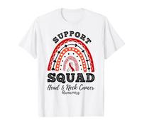 Rainbow Support Squad Head & Neck Cancer Awareness Value Graphic T-Shirt