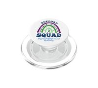 Rainbow Support Squad Hospice Palliative Care Awareness PopSockets PopGrip for MagSafe