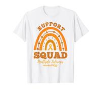Rainbow Support Squad Multiple Sclerosis Awareness Value Graphic T-Shirt, Men, White, S