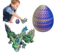 Rainbow Surprise Egg, Printed Dragon Egg | Printed Dragon Toys, Moving Joints Relieve Stress, Articulated Dragon, Home Decoration Fidget Toy