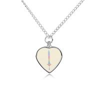 Rainbow Sword Cute Pet Urn Necklace Jewelry for Ashes Cat Memorial Locket Pendants Keepsake Women Men