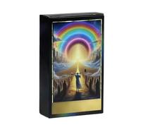 Rainbow Tarot Cards, Spiritual Tarot Reading, Classic Intuitive Divination Deck in Full English for Beginners, Party Favors Board Game and Life Guidance, 4.06x2.36 inches