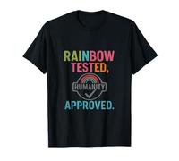 Rainbow Tested Humanity Approved Stamp Graphic T-Shirt