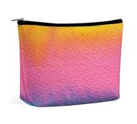 Rainbow The Same Fantastic Color Makeup Bag Portable Travel Cosmetic Bag Large Zipped Pouch PU Leather Organizer Bag Toiletry Bag