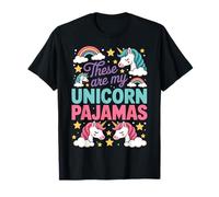 Rainbow These are My Unicorn Pajamas T-Shirt