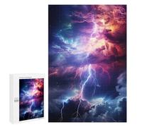 Rainbow Thunderstorm Jigsaw Puzzle, 1000 PCS, for Adults And Families, A Satisfying Project for Experienced Puzzlers, for Indoor Play