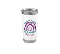 Rainbow Thyroid Cancer Warrior Stainless Steel Insulated Tumbler