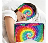 Rainbow Tie Dye Print, Sleep Mask for Home Travel, Full Eye Covers Light Blocking Eye Mask Sleep Eye and Ear Muffs