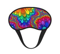 Rainbow Tie Dye-Red Print Sleep Mask, Eye Sleeping Mask for Women and Men for Total Darkness, Reduces Puffy Eye Mask