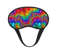 Rainbow Tie Dye-Red Sleep Mask for Side Sleeper, Eye Mask Sleeping for Women Men,for Sleeping with Elastic Band
