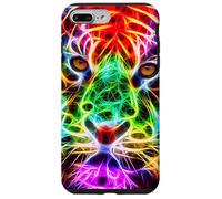 Rainbow Tiger Face Colorful Fractal Art Design Case for iPhone 7 Plus/8 Plus