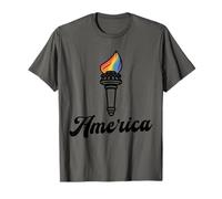 Rainbow Torch Tee for Pride,Equality Advocates And Allies T-Shirt