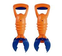 RAINBOW TOYFROG 13" Plastic Sand Digger Grabber Toy，Sand & Beach Claw Catcher. for Ages 3+,Great for The Beach,Snow, Kids Sandbox, Backyard, Playground, Bathtub Toddler Toys-2 Pack