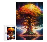 Rainbow Tree of Life, 300 PCS Jigsaw Puzzle for Adults, Winter Activity Gift - for Detail-Focused Puzzlers