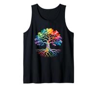 Rainbow Trees Life LGBTQ Lesbian Gay Pride Flag Ally Tank Top