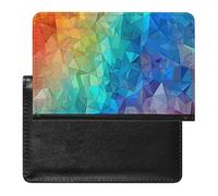 Rainbow Triangle Passport Holder Passport Cover Protector Essentials with Credit Card Slots for Women Men