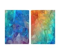 Rainbow Triangle Passport Holder Passport Wallet PU Leather Passports Protective Cover Slim Travel Accessories