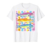 Rainbow Tropical Fish Ocean Coral Reef Coastal Beach Artwork T-Shirt