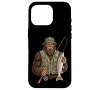 Rainbow Trout Bigfoot Fisher Steelhead Fish Angler Case for iPhone 16 Pro