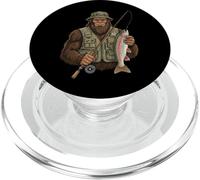 Rainbow Trout Bigfoot Fisher Steelhead Fish Angler PopSockets PopGrip for MagSafe