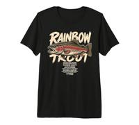 Rainbow Trout Facts Angler Fishing Men Dad Fish Premium T-Shirt