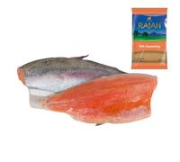 Rainbow Trout Fillets 250gr x 2 Pack with Rajah Fish Seasoning 100Gr - Fresh trout fillets perfect for healthy meals