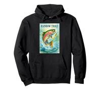 Rainbow Trout Fish Pullover Hoodie