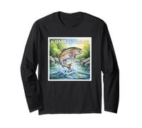 Rainbow Trout Fishing Nature Art Long Sleeve T-Shirt