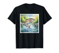 Rainbow Trout Fishing Nature Art T-Shirt