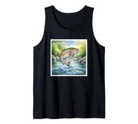Rainbow Trout Fishing Nature Art Tank Top