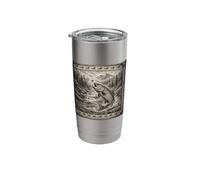 Rainbow Trout Wildlife Mugs & Hydro Water Bottles Black Fly Stainless Steel Insulated Tumbler